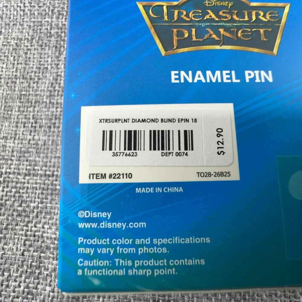 Set of 2 Disney Treasure Planet Enamel Pins John Silver Captain Amelia BoxLunch